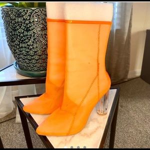 Orange EGO Boots.